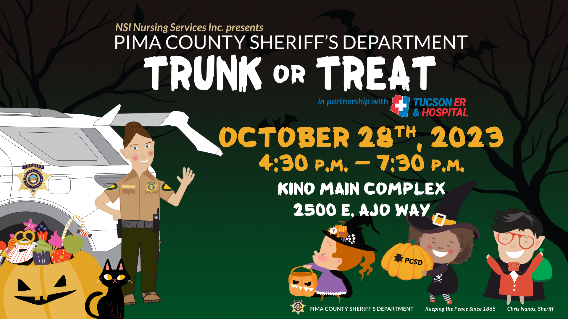 You still have time to stop at the Trunk or Treat. 1 pm to 4 pm